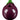 Front view of the Eggplant Pipe, a smooth, purple glass pipe with a rounded bowl, set against a plain white backdrop.