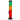 Front view of the JM Plastics Irie Twist with Pull Slide Acrylic Water Pipe, showcasing its vibrant twist design and clear acrylic construction.