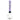 Straight-on view of the Prism Skull Beaker Single Stack showing a clear glass beaker base with a skull decal and a tall translucent purple tube printed with repeating skulls.