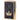Front view of the Queen of Bud Black Obsidian Mosaic Zippo, showing a sleek, rectangular lighter with a dark, patterned finish.