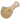 Angled close-up of the DankStop Dankstop Frit Spoon Pipe - 5 in. showing a yellowish glass bowl with white floral frit patterns and a pale, swirled stem.
