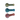 Top-down view of three colorful DankStop Dakstop Twisty Wrap Spoon Pipe - 5in. glass handpipes aligned vertically against a white background, showing rounded bowls and ribbed twisted stems.