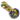 Angled close-up of a multicolored glass spoon showing swirled yellow, green, red, and blue patterns on the DankStop Dankstop Frit Spoon Pipe - 4.5 in.