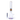 Front view of the 18-inch 9mm Wig Wag water pipe, displaying a clear glass body with a colorful patterned accent.