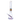 Front view of the 18-inch 9mm Wig Wag water pipe, showcasing its clear glass construction and streamlined design.