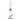 Front view of the 18-inch 9mm Wig Wag water pipe, showcasing its clear glass construction and patterned joint.