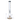 Front view of the 18-inch 9mm Water Pipe with Tree Perc, showing a clear glass pipe against a plain white background.