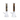 Studio-lit front view of two tall glass tubes showing the gold-decorated DankStop 9mm Lotus Heavy Mix Bong - 18 in. necks with black and intricate Egyptian-style patterns.