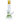 Front view of the 18-inch Mushroom Marble Water Pipe, featuring a clear glass body and marbleized accents.