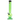 Front view of the JM Plastics Magic 8 Ball Base with Carb Hole Acrylic Bong - 8 in., shown in translucent green with metal bowl at a slight angled close-up.
