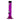 Front view of the 6-inch JM Plastics Mini Matching Straight Tube, a purple acrylic water pipe with a carb hole.