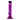 A straight-on view of the 6-inch JM Plastics Mini Matching Straight Tube acrylic water pipe, showcasing its carb hole.