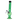 Upright studio shot of a green JM Plastics Grenade Base with Pull Slide Acrylic Bong - 8 in., showing its hexagonal grenade-shaped midsection, metal pull slide bowl and black mouthpiece.