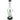 A studio shot of the 10" Bubble Glass Straight Tube Bong, showcasing its clear glass construction and simple cylindrical shape.