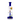 A studio shot of the Ocean XL Bong, displaying its tall, clear glass body with blue accents and a detailed percolator system.