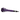 Side view of a metallic purple Invincibowl Invincipipe shown horizontally with a ribbed conical body on a white background.