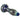 A three-quarter view of the Color Spotted Glass Hand Pipe, showcasing its speckled blue and green glass design.