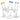 Gift Guru Classic Bent Neck Straight Tube Glass Water Pipe | 14mm F | Colors Vary Small | 7.75"