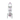 Front view of the Rocket Ship XL Bong, a tall, clear glass piece with a unique, curved design.