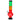 Front view of the JM Plastics Rasta Geometric with Pull Slide Acrylic Water Pipe, showcasing its colorful geometric design.