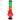 Front view of the JM Plastics Rasta Geometric with Pull Slide Acrylic Water Pipe, showing a colorful, geometric acrylic pipe against a plain white background.