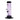 A front view of the 6-inch JM Plastics Mini Straight Tube with Carb Hole acrylic water pipe, illuminated against a plain white background.