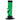 Front view of the 6-inch JM Plastics Mini Straight Tube with Carb Hole, a clear acrylic water pipe on a black surface.