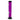 A front view of the 12-inch JM Plastics Large Straight Tube with Carb Hole Acrylic Water Pipe, showing its clear purple construction.