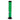 Front view of the 12-inch JM Plastics Large Straight Tube acrylic water pipe, showing a clear green tube with a carb hole.