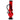 Front view of the 12-inch JM Plastics Double Chamber Bubble Base Acrylic Water Pipe, showcasing its red tinted acrylic construction.