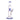 Close-up front view of the DankStop Straight Tube with Perc & Handle Bong - 11 in., showing its clear glass tube, blue-accented base and mouthpiece, and angled joint against a white background