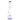 Tall, front view of the DankStop Straight Tube with Perc Bong - 13.5 in. showing clear glass tubing with blue-rimmed mouthpiece and base against a white background