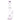 Tall, front-facing image of the DankStop Straight Tube with Perc Bong - 13.5 in., clear glass with subtle blue-purple rim accents.