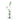 Right-side view of the smoke-colored DankStop Bent Neck w/ Perc Tall Bubbler Bong - 11 in., showing its angled green neck, vertical green percolator and clear glass base against a white background