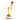 Close-up front view of the DankStop Bent Neck Matrix Perc Bubbler Bong - 9 in. showing its amber bent neck and internal matrix percolator against a white background