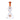 Close-up front view of the DankStop Bent Neck with Colored Inline Perc Bong - 6.7 in. showing a clear glass body and a vertical amber-colored bent neck against a white background