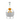 Front view of the Ducky XL Bong, a clear glass water pipe shaped like a yellow duck with a rounded base and a long neck.