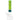 Front view of the Slime Sky High Standard Beaker showing a clear glass base and a tall translucent green neck decorated with black mushroom and leaf illustrations.