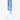 Straight-on view of the Prism Halo Blueberry Beaker Single Stack showing a tall blue cylindrical mouthpiece with "Prism" lettering and a clear glass beaker base.