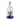 Front view of the Space Monster Bong, a purple glass water pipe with a curved neck and simple cylindrical shape.