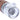 Close-up angled view of the glass tip on the RYOT Wooden One Hitter With Glass Tip showing clear, faceted glass joined to a brown wooden handle.