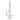 A studio shot of the 12" Sidewinder Inline Perc Glass Bong, showcasing its clear glass construction and cylindrical shape.