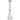 A front view of the 18" Hitter Single Arm Perc 9mm Glass Beaker Bong, showcasing its clear glass construction and beaker shape.