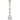 Straight-on studio shot of the AFM Smoke 18" AFM Hitter Double Arm Perc 5mm Glass Beaker Bong showing its tall clear beaker base, twin lime green percs, and matching lime mouthpiece.