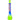 A front view of the 18" Red Label Quasar Glass Beaker Bong, featuring a blue and green gradient design.