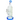 A three-quarter view of the UFO Double Perc Glass Rig, featuring a blue accent and visible percolators within the clear glass body.