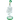 A front view of the UFO Double Perc Glass Rig shows a clear glass rig with a green accent on its base.