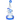 A front view of the Swiss Showerhead Perc Glass Rig, showcasing its clear glass construction and showerhead percolator design.