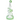 A three-quarter view of the Swiss Showerhead Perc Glass Rig, showcasing its clear glass construction and intricate perc detailing.