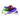 Front view of the Eggplant Pipe, a purple glass pipe against a white background.